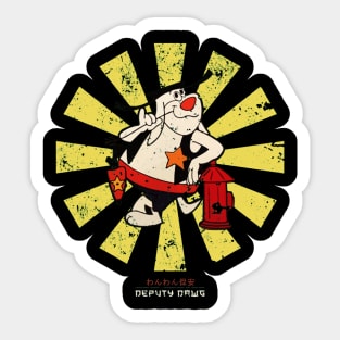 Deputy Dawg Retro Japanese Sticker